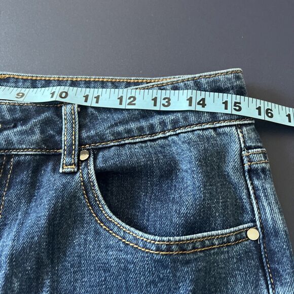 Elie Tahari Denim Women Cropped Straight Stretch Raw Hem Jean 31 NWT - Picture 4 of 8